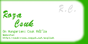 roza csuk business card